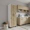 Homeroots 71in Beige Wood Two Door Pantry Or Storage Closet 526170 - alternate 2