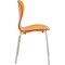 Leisuremod Modern Oyster Transparent Side Dining Side Chair with White Base in Transparent Orange OCW-17TOR - alternate 5