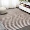 Jonathan Y Sukie Modern Offset Stripe Beige/Brown 5 ft. x 8 ft. Indoor/Outdoor Area Rug SMB133A-5 - alternate 3