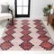 Jonathan Y Timantii Modern Trellis Kilim Non-Slip Machine-Washable Red/Ivory 3 ft. x 5 ft. Area Rug WSH123A-3 - alternate 2