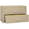 Fireking 38-15/16" W 2 Drawer Fire-Resistant Lateral File Cabinet, Parchment, Letter/Legal 2-4422-CPA - alternate 2
