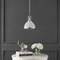 Jonathan Y Homer 10" 1-Light Modern Industrial Metal LED Dome Pendant, White/Chrome JYL9535C - alternate 3