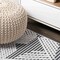 Jonathan Y Jazz High-Low Pile Art Deco Geometric Black/Ivory 2 ft. x 8 ft. Indoor/Outdoor Runner Rug SBH106A-28 - alternate 4