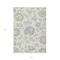 Homeroots 3' X 5' Ivory Gray And Gold Floral Washable Indoor Outdoor Area Rug 589476 - alternate 5