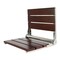 Kingston Brass 3-Slat Shower Seat, Dark Wood/Polished Chrome KBSS16151 - alternate 1