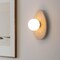 Jonathan Y Tivoli 12" Modern Minimalist 1-Light Ovoid Travertine LED Wall Sconce, Light Brown JYL5900A - alternate 4