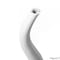 Uniquewise 51in Tall Animal Horn Shape Floor Vase: Elegant Ceramic White Accent for Entryway, Dining, or QI004040.W.M - alternate 2