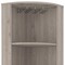 Homeroots 71in Light Gray Wood Corner Bar Cabinet With Two Doors 535086 - alternate 2