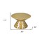 Homeroots 30" Gold Iron Round Pedestal Coffee Table 565061 - alternate 2