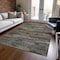 Homeroots 10' X 14' Graphite And Gray Abstract Washable Indoor Outdoor Area Rug 612508 - alternate 2