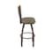 Holland Bar Stool Co Eleanor 25in Swivel Counter Stool with Bronze Finish, Medium Back and Graph Cork Seat 880 - alternate 5