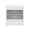 Flash Furniture Haven 30in. Vanity w/Sink, Storage Cabinet w/Blk Hardware, Bottom Drawer, Marble Countertop, Wht FS-BN-4-30-KD-WH-HDBLK-GG - alternate 2