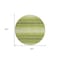 Homeroots 8' Lime Green Ivory And Black Round Abstract Washable Indoor Outdoor Area Rug 599978 - alternate 2