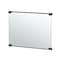 Gatco Fixed Mount 30" Frameless Rectangle Décor Mirror, Matte Black 1521MX - alternate 2