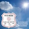 Signmission Pets Inside Shield Sign Alert Please Sav, 6 Inch X 6 Inch, Plastic Sign SHI-P-6-429 - alternate 2