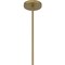 Homeroots 16" Antique Gold Aluminum Cone LED Dimmable Outdoor Pendent Hanging Light 683468 - alternate 2