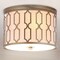 Jonathan Y Link 2-Light 12.75" Metal LED Flush Mount, Soft Gold JYL3509B - alternate 2