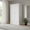 Homeroots 43" Off White Solid Wood Two Drawer 523198 - alternate 2