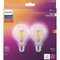 Signify Ultra Definition 60W Equivalent Soft White G25 Medium LED Decorative Light Bulb, 2PK 564906 - alternate 2