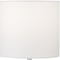 Homeroots 15" White and Silver Ceramic Cylinder Table Lamp With White Drum Shade 546127 - alternate 3