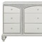 Homeroots 66" Platinum Manufactured Wood Nine Drawer Dresser 490459 - alternate 2