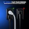 Maximm Ext Cord w/ Removable Hook 1 FT 3-Outlet 90 degrees Flat Plug UL ADW-90-C101-WH - alternate 3