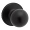 Kwikset Polo Traditional Matte Black Passage Knob 1-3/4 in. 92001-622 - alternate 1