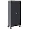 Sandusky Lee Solid Door Storage Cabinet, 36 in W, 78 in H, 24 in D, Black TAWR362472-09 - alternate 2