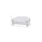 Homeroots 65in White And Silver Italian Leather Power Reclining Loveseat 482201 - alternate 2