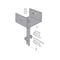 Simpson Strong-Tie Elevated Post Base, Galvanized Steel, 12 Gauge, 6 x 6-In. Gray EPB66 - alternate 2