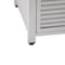 Leisuremod Walbrooke White Patio Square Tank Holder with Slats Design, White WHS20W - alternate 3