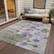 Homeroots 3' X 5' Purple And Lavender Floral Washable Indoor Outdoor Area Rug 582764 - alternate 3