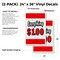 Signmission Everything Dollar, Vinyl Decals Only 24 Inch x 36 Inch, Vinyl Decal, 2PK DSB-2436-2PACK-Everything 1 Dollar - alternate 2