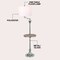 Jonathan Y Cora 60" Modern Metal LED Floor Lamp w/ Integrated Wood Side Table and Swing Arm, Chrome/Brown Wood JYL3055E - alternate 3