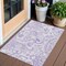 Homeroots 3' X 5' Lavender Ivory And Purple Paisley Washable Indoor Outdoor Area Rug 588648 - alternate 1