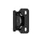 Amerock 1/4in 6mm Overlay Single Demountable Partial Wrap Matte Black Cabinet Hinge, 1 Pair BPR8715FB - alternate 1