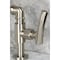 Kingston Brass Bridge Bathroom Faucet with Brass Pop-Up, Brushed Nickel KS2178TKL - alternate 4