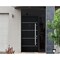 Vdomdoors Steel Door Deux 6083 Black Enamel Sidelight and Transom Window Sidelite Stainless Inserts Entry Doo DEUX6083EXD-BLK-W36+14 x H80+16-LH-I - alternate 2
