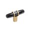 Amerock Carrione 2-1/2 inch 64mm Length Marble Black/Champagne Bronze Cabinet Knob BP36647MBKCZ - alternate 1