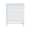 Baxton Studio Brantley Spindle Chest with Four Drawers, White 272-14812-ZORO - alternate 5