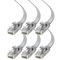 Maximm Cat6 Flat Ethernet Cable 25ft, 6PK, Gray, 6PK CAT6F-25FTGRAY6PK - alternate 1