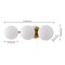 Jonathan Y Nash 23 in. 3-Light Mid-Century Modern Metal and Frosted Glass Globe LED Vanity Light, Brass Gold JYL9568A - alternate 2