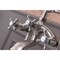 Anzzi Suni 3-Handle Claw Foot Tub Faucet with Hand Shower in Brushed Nickel FS-AZ0052BNR - alternate 5