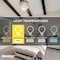Bulbrite LED Filament PK of 25, 9 W Dimmable A19 Light Bulb with Frost Finish and Medium Screw E26 Base, 2700K 774257 - alternate 5