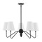 Jonathan Y Skylar 32" 5-Light Classic Minimalist Metal Inverted Gourd LED Chandelier, Black JYL7912A - alternate 2