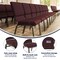 Flash Furniture Hercules Church Chair, 19-1/4 in W 25" L 33-1/4" H, Fabric Seat FD-CH02185-GV-005-BAS-GG - alternate 2