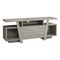 Homeroots 60in Deep Taupe Open Shelving TV Stand 332932 - alternate 1