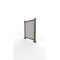 Ghent 63''W x 92''H Preserve, Single Unit, Glass, Walnut Slat Wall, Anodized Silver Frame PSV1FGSSILNAWWAL - alternate 2