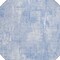 Homeroots 8' Sky Blue Denim Blue And Ivory Round Abstract Washable Indoor Outdoor Area Rug 583174 - alternate 2