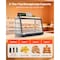 Vevor 3-Tier Commercial Food Warmer Display Pizza Cabinet 105L with LED Light NB-602D - alternate 2